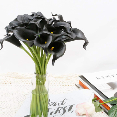 Giá tốt. Doanh nghiệp bán trực tiếp hoa lily mini calla đơn PU, hoa nhân tạo, bán buôn hoa trang trí gia đình chất lượng đám cưới và lễ hội trực tuyến