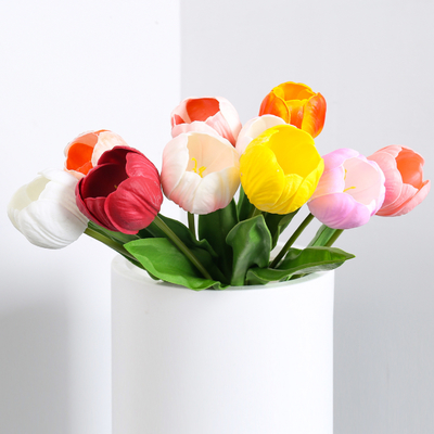 Giá tốt. Phong hoa giả với cảm ứng dưỡng ẩm, đèn lồng tulip, sắp xếp hoa cao cấp, trang trí bánh phòng khách, trang trí hoa giả, hoa khô trực tuyến