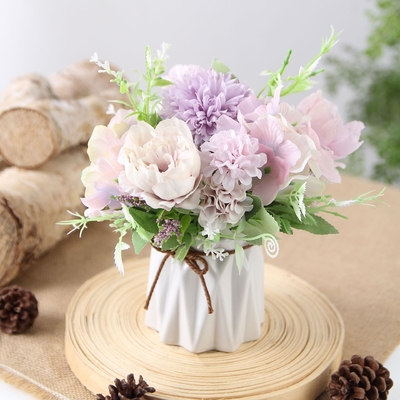 Giá tốt. Hoa hoa nhân tạo hoa hồng cưới lụa hoa nhiếp ảnh trang trí gia đình Nordic ins bó hoa cưới trực tuyến