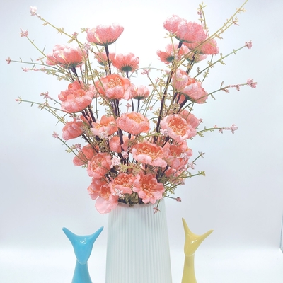 Giá tốt. Hoa azalea giả, hoa lụa đa màu, đầu hoa Giáng sinh, bó hoa khô, đồ dùng chụp ảnh cưới trong dịp lễ, hoa giả trực tuyến