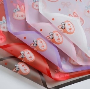 Giá tốt. Labubu Magic Edge Mist Paper Love Bow Flower Bao bì giấy trực tuyến