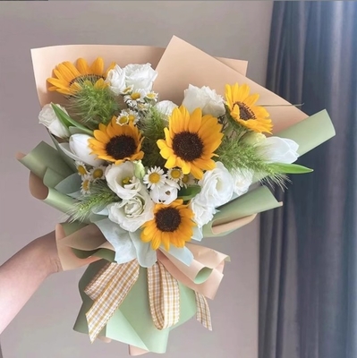 Giá tốt. Giấy bọc hoa, giấy bọc hoa dày chống nước, hoa hai mặt hai màu theo phong cách Hàn Quốc, vật liệu hoa hồng, giấy Oya trực tuyến