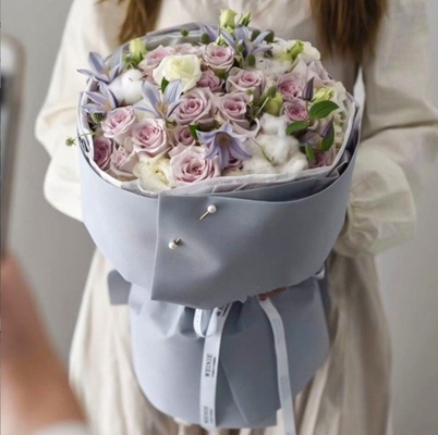 Mua Giấy dập nổi phong cách Hàn Quốc chống thấm nước dùng cho nghệ thuật hoa giấy Kafin, gói bó hoa tròn bằng nhựa 58*58cm online manufacture