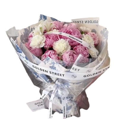 Mua Bức giấy bọc hoa màu xanh dương và trắng hoa Porcelain Bouquets trong 38 * 50cm kích thước online manufacture