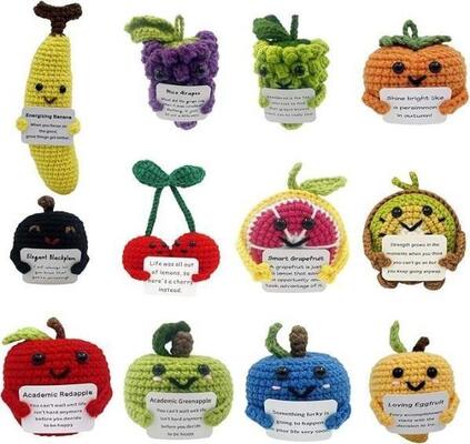 Mua Con búp bê Plush Crochet có thể tùy chỉnh, 11-30cm, Lấp bón PP, cho em bé & giảm căng thẳng sản xuất trực tuyến