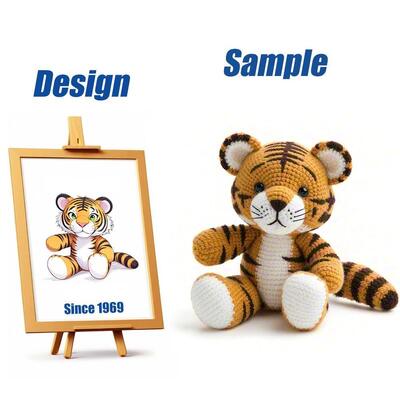 Mua Đồ chơi bông cọc Amigurumi tùy chỉnh, đồ chơi nhồi nhét mềm OEM 11-30cm với Chứng chỉ CE/EN71/CPC/ASTM sản xuất trực tuyến