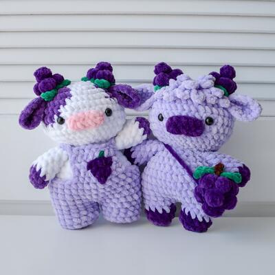 Mua Đồ chơi bò Plushie màu hồng tùy chỉnh Bò tây Amigurumi con búp bê crochet với thú vật Plush đồ chơi thú vật nhồi sản xuất trực tuyến