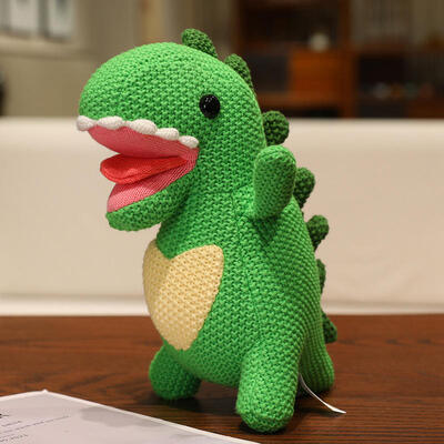 Mua OEM ODM Đồ chơi đan theo yêu cầu bán buôn Amigurumi Teddy Bear Dinosaur Plush Doll Baby Crochet Đồ chơi động vật nhồi nhét sản xuất trực tuyến