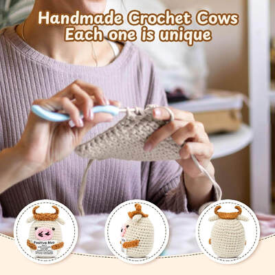 Mua Mini Tích Cực Móc Bò Handmade Dễ Thương Kawaii Thú Nhồi Bông Khuyến Khích Thông Điệp Vui Nhộn Hỗ Trợ Cảm Xúc Bạn Thân Lấy Cảm Hứng Từ Kawaii sản xuất trực tuyến