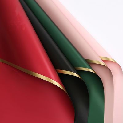 Mua Giấy đóng gói hoa viền vàng 58cm * 58cm Giấy gói chống nước sản xuất trực tuyến