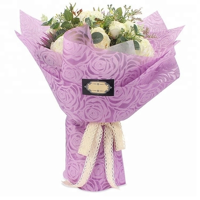 Mua Giấy gói hoa Polyester chống thấm nước nổi Hoa văn hoa hồng lớn 60cm online manufacture