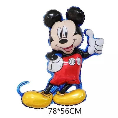 Giá tốt. 18 inch Màu rắn Minnie đầu bong bóng sắp xếp trang trí tiệc sinh nhật phim hoạt hình Chuột Mickey Bong bóng giấy bạc trực tuyến