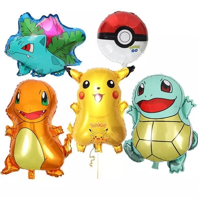 Giá tốt. Bán buôn Giấy bạc Pika chu Bong bóng nhân vật hoạt hình bong bóng trang trí bữa tiệc Pika chu helium foil Poke mon bóng bay trực tuyến