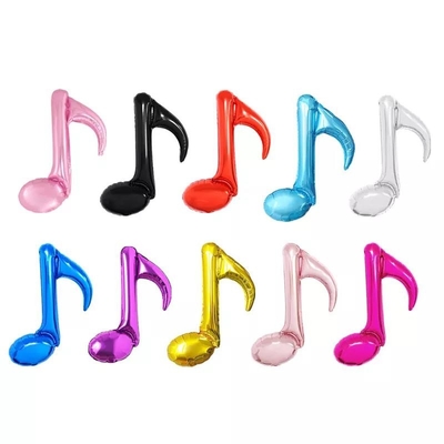 Giá tốt. Bán buôn Tiệc sinh nhật đám cưới Mylar Helium 18 inch Nốt nhạc Nốt bóng Bóng bay trực tuyến