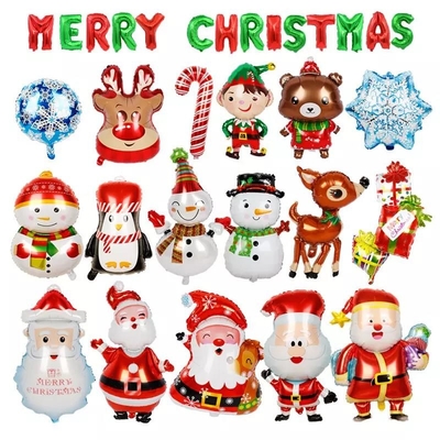 Giá tốt. Bán buôn 2022 New Christmas Foil Balloon Elk Người tuyết Santa Claus Christmas Party Trang trí Party Balloon trực tuyến