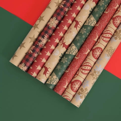 Giá tốt. Giấy Gói Giáng Sinh 50*70cm Giấy Gói Quà Giấy Kraft 80g trực tuyến