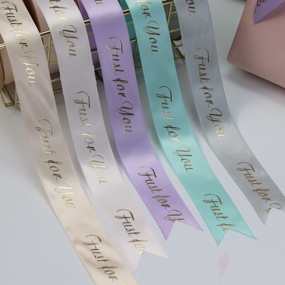 Giá tốt. In Bó hoa Polyester Grosgrain Ribbon Bánh Handmade DIY Satin Ribbon trực tuyến