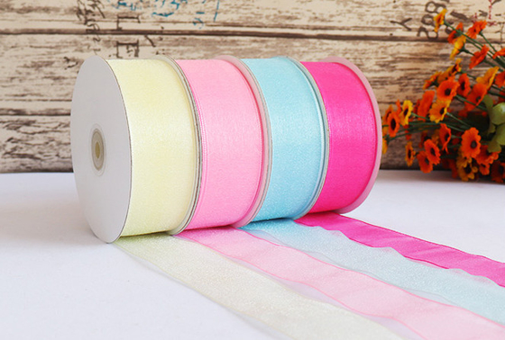 Giá tốt. Sợi tuyết 4cm với ruy băng sợi ngọc trai trong suốt với ruy băng cưới bán buôn hoa dây đeo trực tuyến