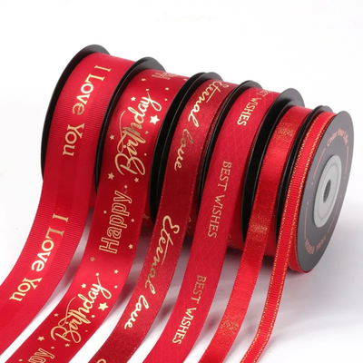 Giá tốt. Đỏ mặt đôi satin Grosgrain in ruy băng đóng gói Giáng sinh quà tặng trực tuyến