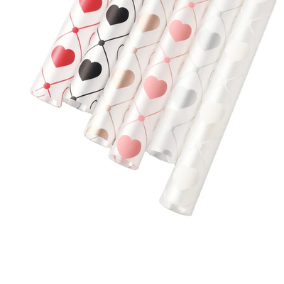 Giá tốt. Foggy OPP Love Pattern PE Không thấm nước Hoa đóng gói giấy in Gravure trực tuyến