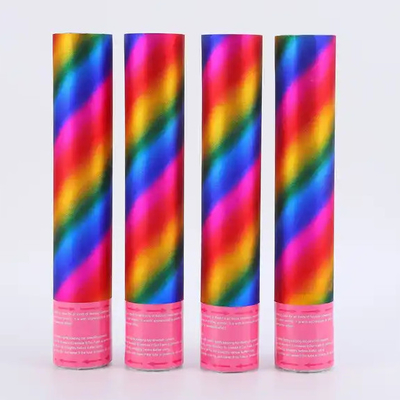 Giá tốt. Vòng giấy nhôm nhựa chống cháy giấy confetti đại bác kim loại boom tay bữa tiệc popper trực tuyến