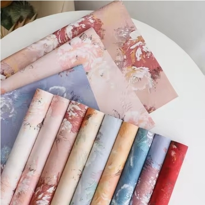 Giá tốt. Giấy bọc hoa phong cách Hàn Quốc Vintage Rose Oil Painting Pattern Tissue Paper trực tuyến