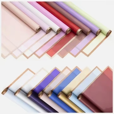 Giá tốt. Golden Edge giấy bọc hoa chống nước 58 * 58cm để đóng gói hoa trực tuyến