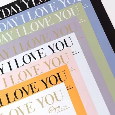 Giá tốt. Nhiều màu Từ tiếng Anh Cây hoa Hàn Quốc Hoa ôm hoa giấy bọc trực tuyến