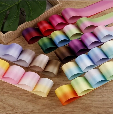 Giá tốt. Polyester-Cotton Print Ribbon Hair Bows Vật liệu để bọc quà tặng và phụ kiện hoa trực tuyến