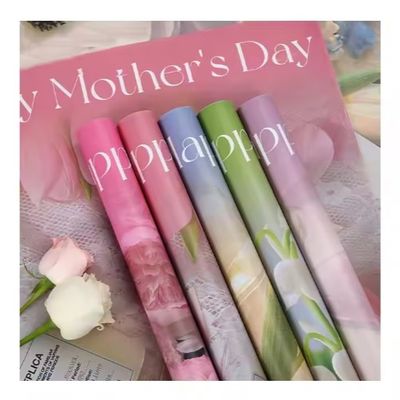 Giá tốt. Hỗn quà độc đáo không thấm nước Bouquet hoa bọc nhiều màu sắc 58 * 58cm Chúc mừng Ngày của Mẹ trực tuyến