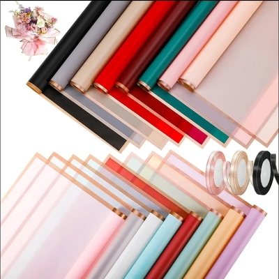 Giá tốt. Giấy bọc hoa sắc nhạt vàng 58CM * 58CM Tùy chỉnh cho bao bì hoa trực tuyến
