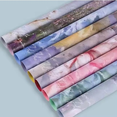 Giá tốt. 50g Hot Waterproof Thiết kế giấy bọc hoa màu xanh lá cây hoa hoa sơn trực tuyến