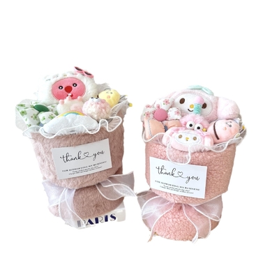 Giá tốt. Cartoon Plush Doll Flower Bouquet Nhiều loại búp bê Bộ quà hoàn hảo cho trẻ em / bạn gái vào ngày sinh nhật / tốt nghiệp / Ngày của giáo viên trực tuyến