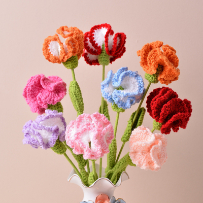 Giá tốt. 10x20cm tay đan crochet hoa mực hoa nhân tạo hoa giả hoa trong nhiều màu sắc hoàn hảo ngày của mẹ quà tặng trực tuyến