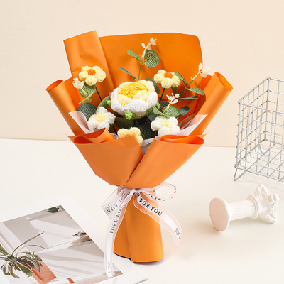 Giá tốt. Hoa vải 20x30cm trong nhiều màu sắc làm bằng tay hoa dệt quà tặng cho Ngày Valentine hoặc như một bó hoa cầm tay của cô dâu trực tuyến