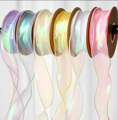 Giá tốt. 4cm6cm màu sắc Fishtail Yarn Ribbon Factory Bagged Flower Art Bud Silk Weaving Belt Cake Baking Bag Wholesale of binding straps trực tuyến