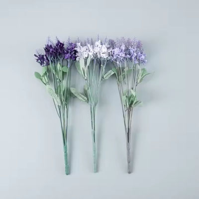 Giá tốt. 2025 Hoa Lavender nhân tạo Bouquet 10 đầu Cây Lavender nhân tạo lụa Hoa cho đám cưới Nhà trang trí ngoài trời trực tuyến