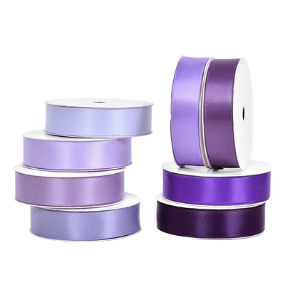 Giá tốt. Fairy Purple Ribbon Bake Packaging DIY Xếp tay phụ kiện tóc màu Ribbon Bouquet Binding trang trí vật liệu bao bì màu đai đai trực tuyến
