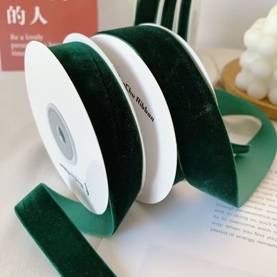 Giá tốt. Mực nhung màu xanh lá cây nhung một mặt nhung dệt ruy nhung lụa ruy lụa ruy tay làm bằng tay phong tỏa hoa phong tỏa quà tặng trực tuyến