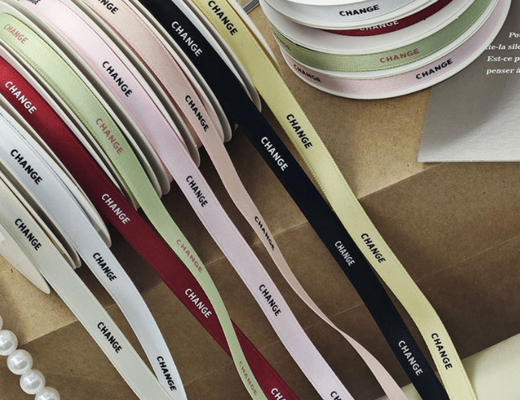 Giá tốt. Xi Hua Mirror English Ribbon Matte High Grade Milk Silk Satin Ribbon Flower Packaging Material Gift Box Sản phẩm tự làm trực tuyến