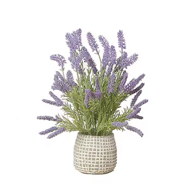 Giá tốt. 42cm Nhà máy bán trực tiếp Bonsai cây Lavender cho trang trí nội thất quà tặng gia đình hoa nhân tạo trực tuyến