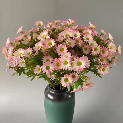 Giá tốt. Marguerite Flower Daisy Bouquet Silk Hoa hoa hoa nhân tạo Hoa hoa Valentine Hoa trang trí đám cưới Chamomile trực tuyến