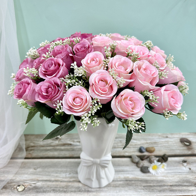 Giá tốt. Trang trí hoa hồng nhân tạo cho Ngày Valentine, đám cưới, và trang trí hoa tại nhà trực tuyến