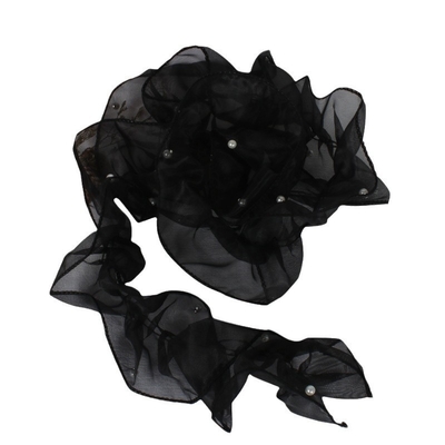 Giá tốt. 12cm organza ngọc trai cạnh ruffle pleated cạnh gương ruffle ribbon mesh hoa hồng hoa phụ kiện quần áo miệng trực tuyến