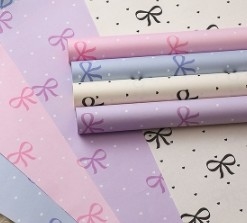 Giá tốt. Polka Dot Bow Kraft giấy hoa giấy đóng gói trực tuyến