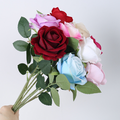Giá tốt. Artificial rose, single-headed small pearl rose, home photo studio photography prop, artificial flower, Valentine's Day bestseller trực tuyến