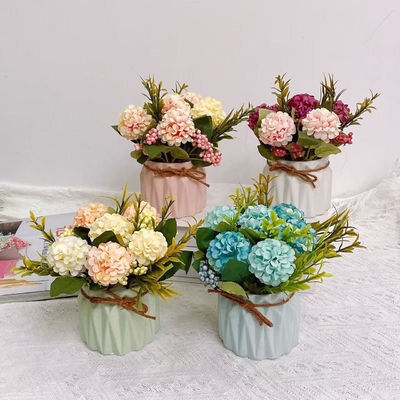 Giá tốt. Đồ bán buôn hoa nhân tạo, cây hortensia trong nồi, đồ trang trí cho phòng khách và phòng ăn, hoa nhân tạo, cây xanh, cây trong nồi và đồ trang trí bàn trực tuyến