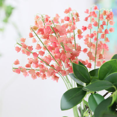 Giá tốt. Hoa mô phỏng cao su mềm nông thôn chuông treo nhỏ, hoa lily của thung lũng bó hoa nhỏ, hoa giả, hoa chuông gió, thiết bị chụp ảnh đám cưới trực tuyến