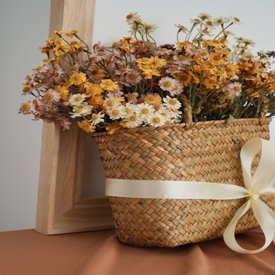 Nhà sản xuất hoa mô phỏng Mira hoa hồng bó hoa trang trí nhà đám cưới xuyên biên giới bán buôn hoa giả phong cách INS