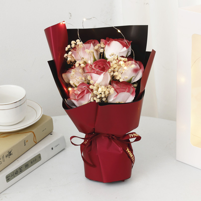 Ngày Valentine 520 Sky Starry Dried Flowers Rose Bundle for Boyfriend and Wife Holiday Gift Romantic Companion Gift (Tạm dịch: